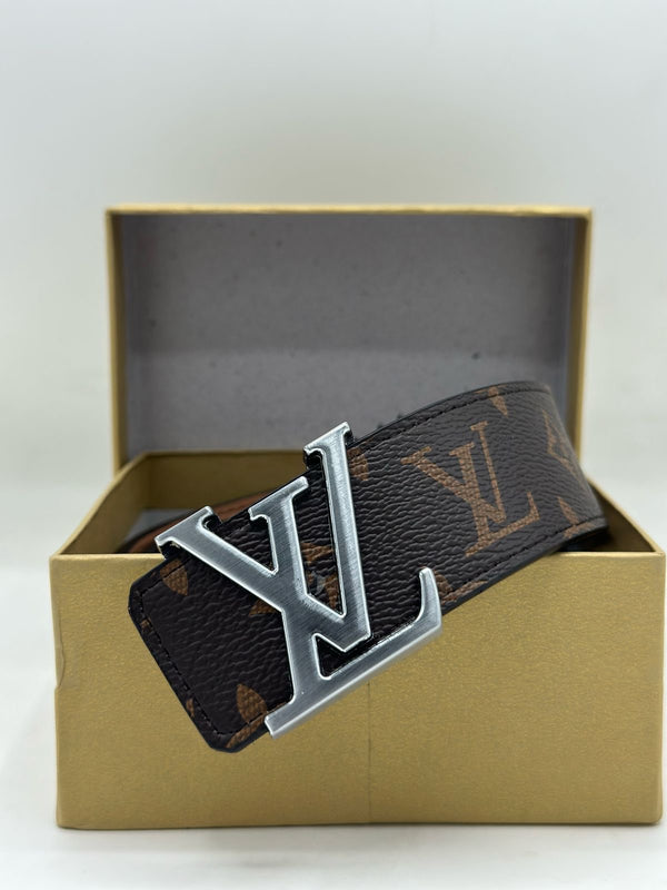 LV Belt Brown Flower