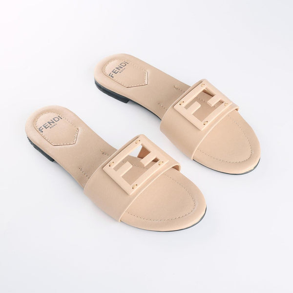 Fendi Flat Skin Top sandals