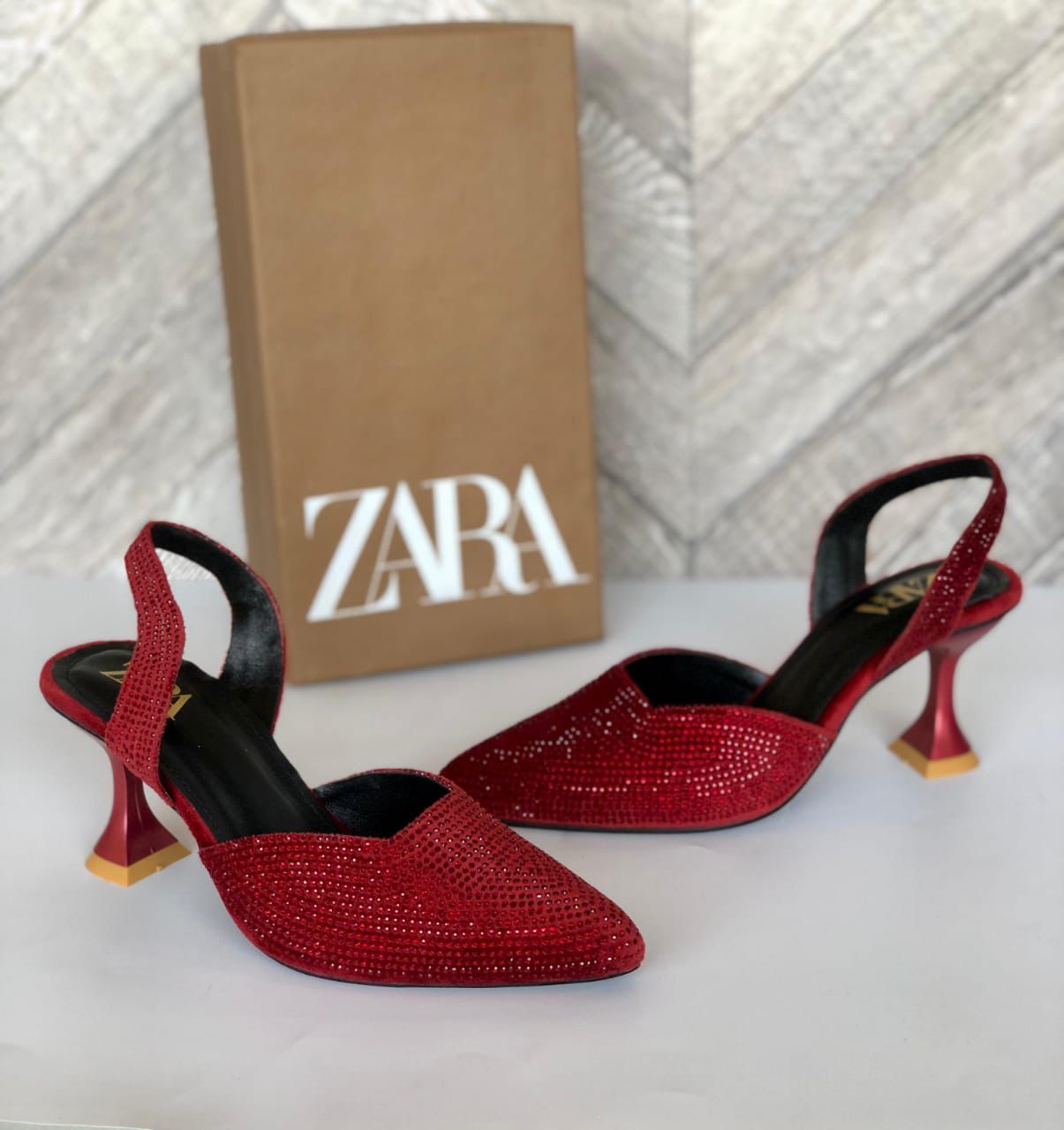 ZARA Stone  Heels