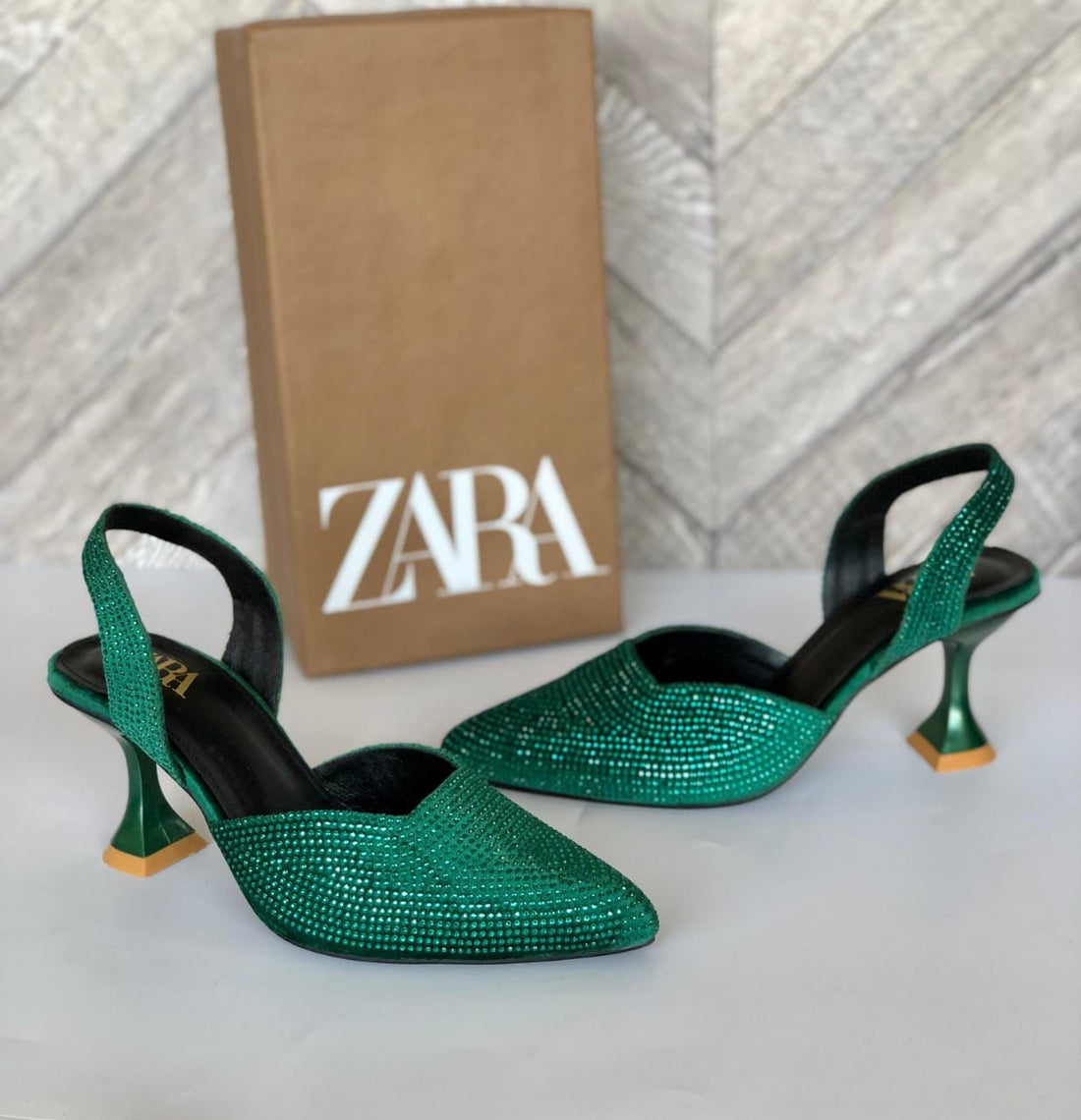 ZARA Stone  Heels