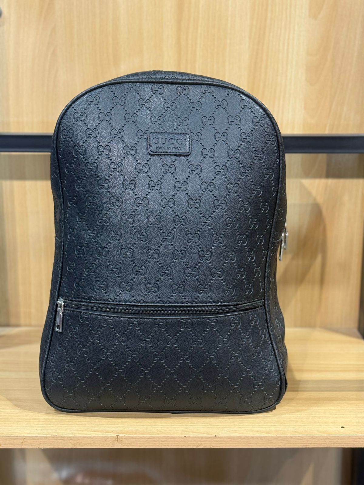 Gucci Embossed Leather Backpack