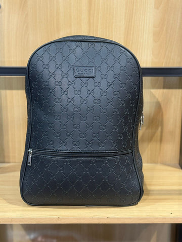 Gucci Embossed Leather Backpack