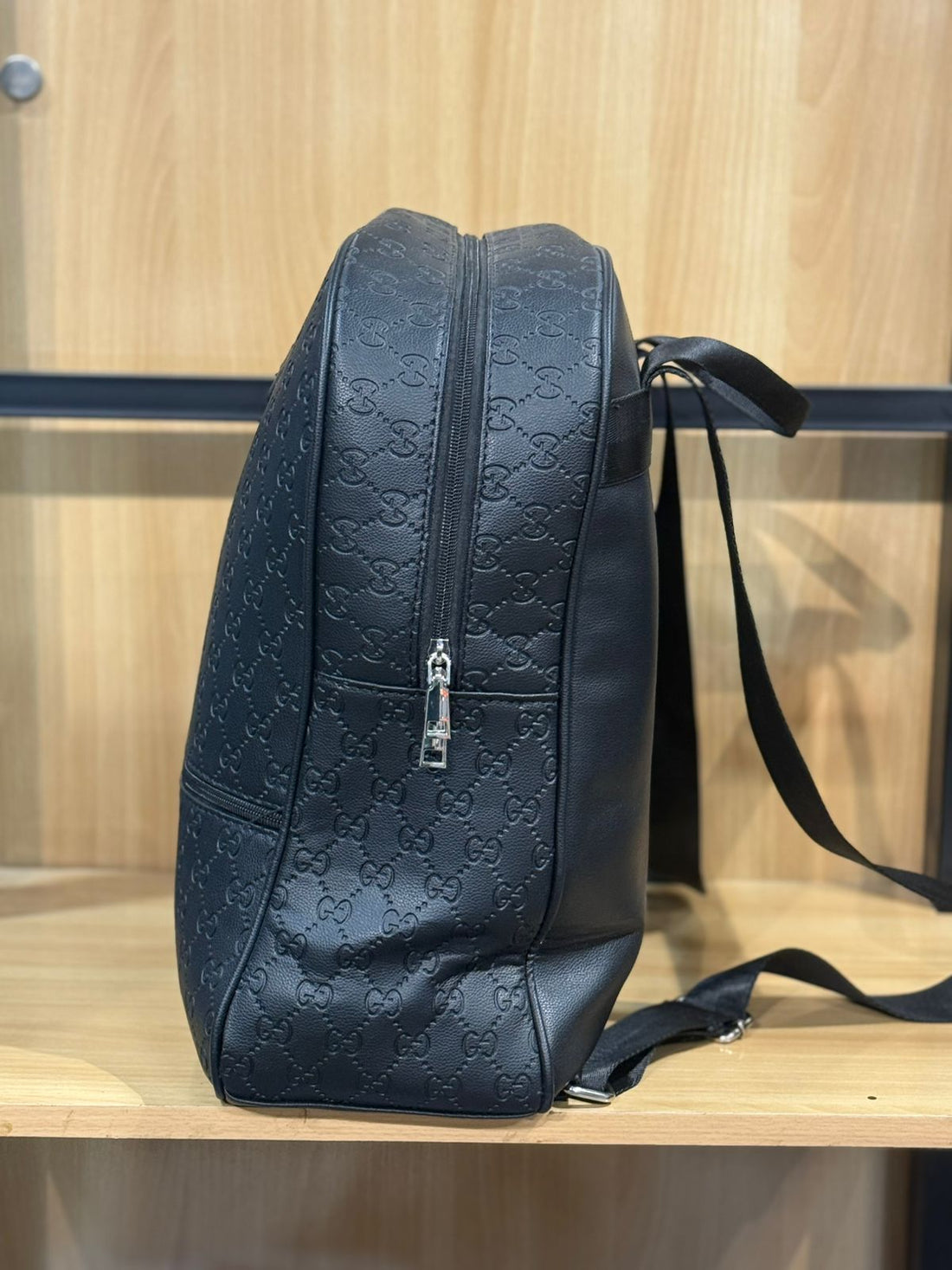 Gucci Embossed Leather Backpack