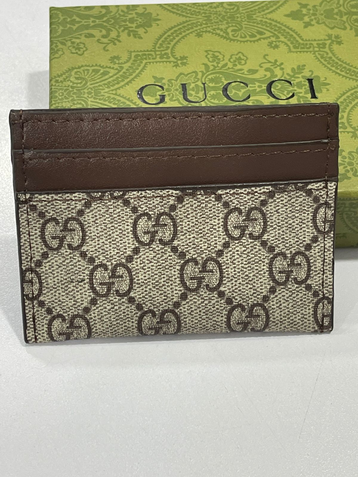 Gucci Supreme Canvas Card Holder