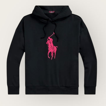 RL Big Pony Black Hoodie
