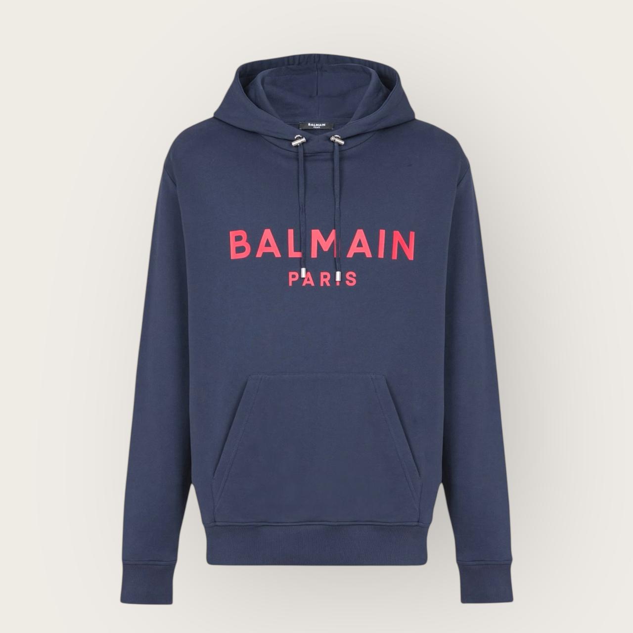 BALMAIN Navy Blue Hoodie