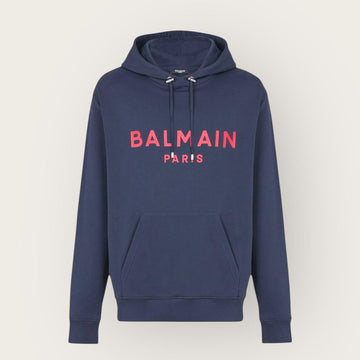 BALMAIN Navy Blue Hoodie