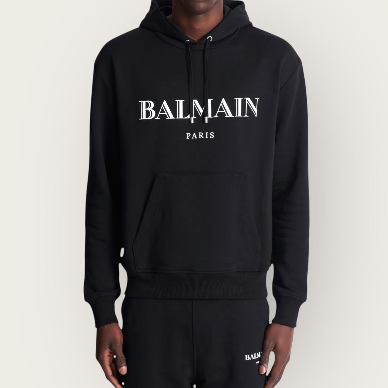 BALMAIN White Text Logo