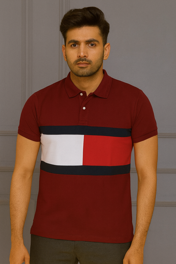TH polo maroon