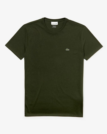 Lacoste Logo Crew Neck Olive Green