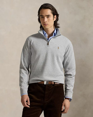 RL Polo Quarter-Zip Sweatshirt Grey