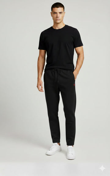 Premium Polo Sweatpants Black