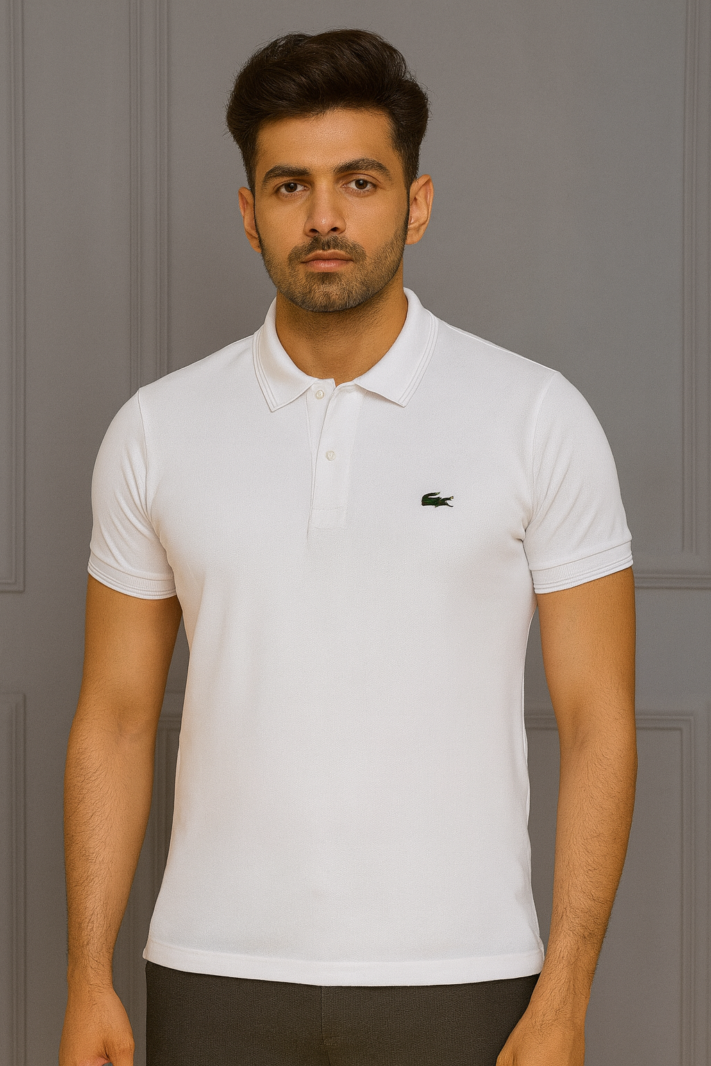 Lacoste White polo