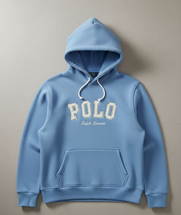 POLO Cream Logo Light blue Hoodie