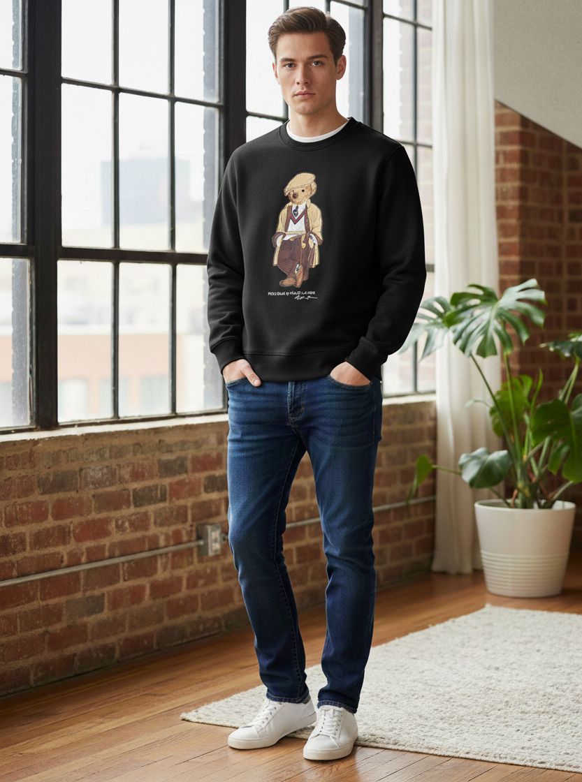 RL Bear Sweatshirt Black